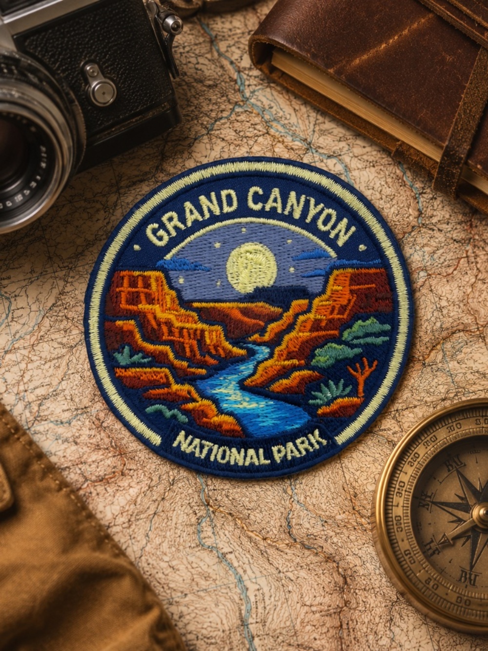 Grand Canyon National Park Embroidered Patch – Arizona Travel Souvenir Badge 3"